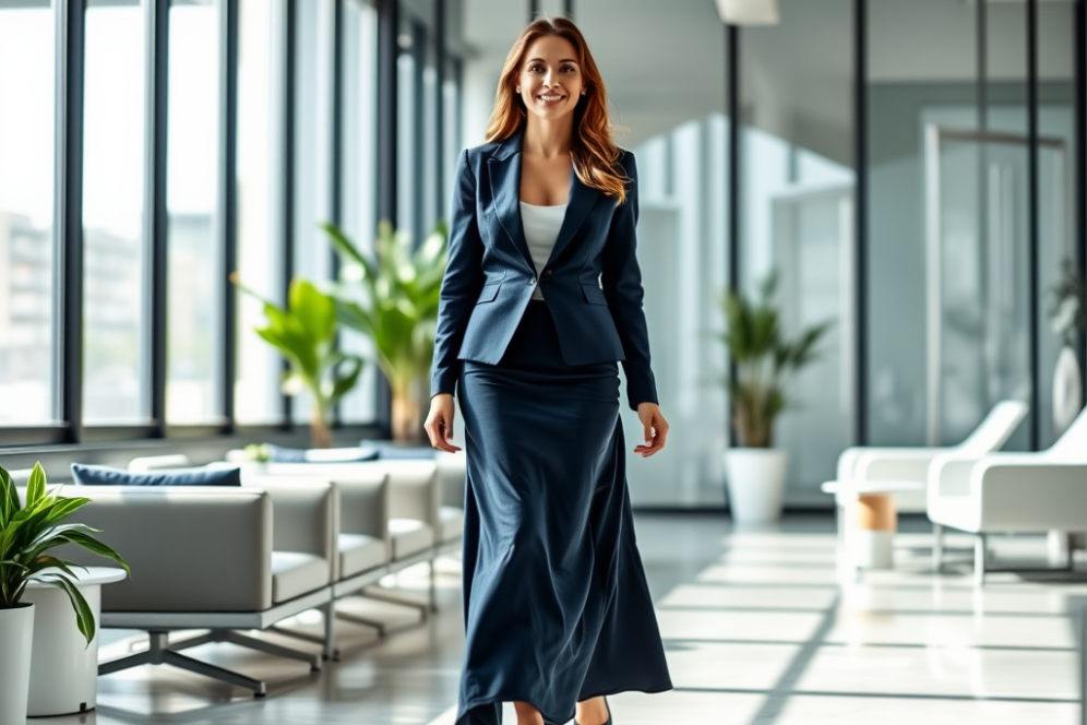 Perfect Presentation | Lange rok met blazer: van professioneel tot chic